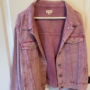 Pink Denim Jean Jacket